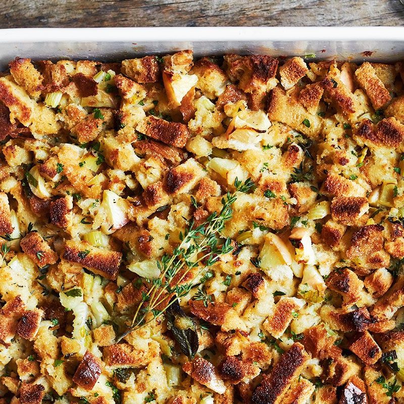 Classic Sage Stuffing (Thanksgiving Stuffing) - The Foodie Physician