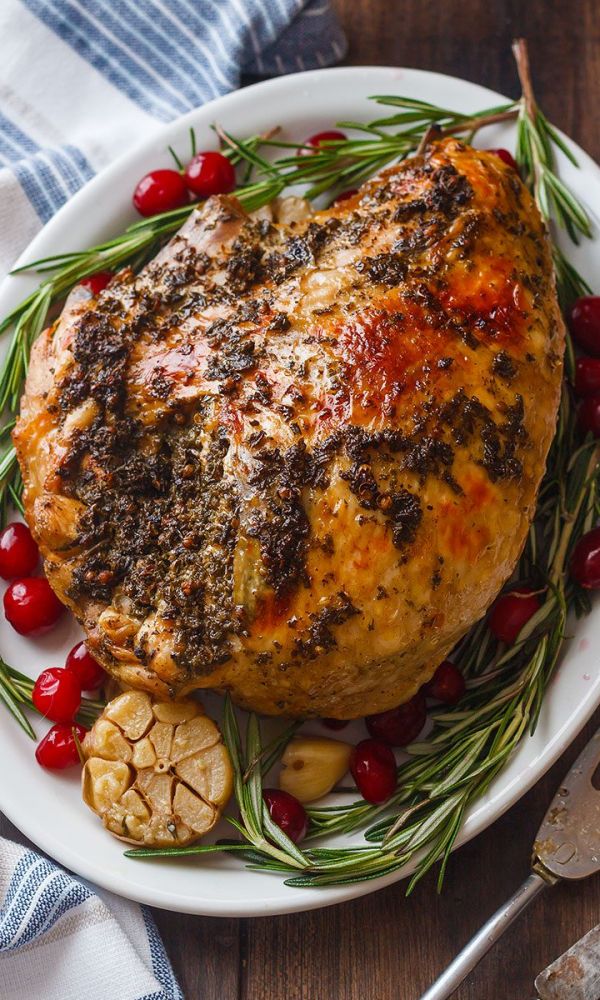 Instant Pot Turkey Breast with Garlic Herb Butter