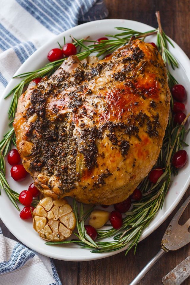 Instant Pot Turkey Breast with Garlic Herb Butter