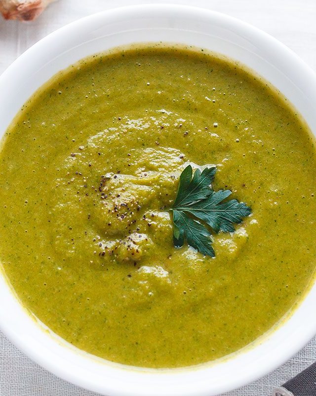 Cleansing and Detox Broccoli Soup - #recipe by #eatwell101 - https://www.eatwell101.com/cleansing-detox-soup-recipe