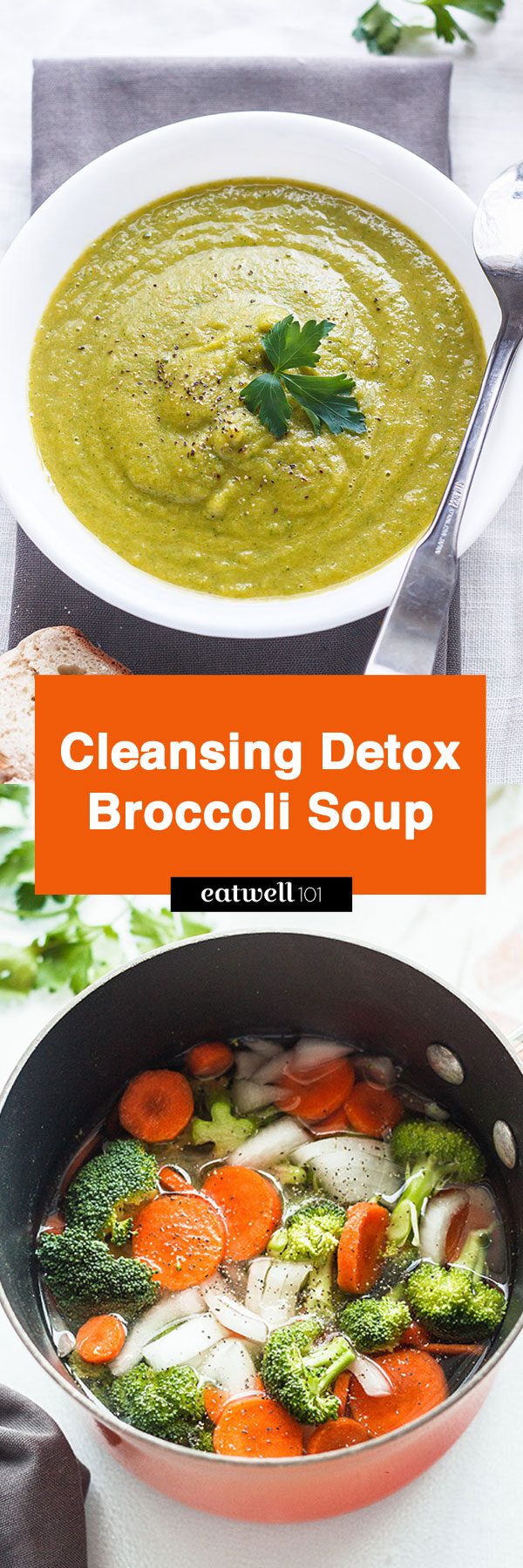 Cleansing Detox Soup - Packed with all the good stuff, this cleansing detox soup  is the perfect way to kick start a detox diet after the holidays splurge!