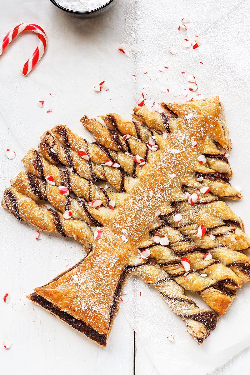 Puff Pastry Nutella Christmas Tree - Rich And Delish