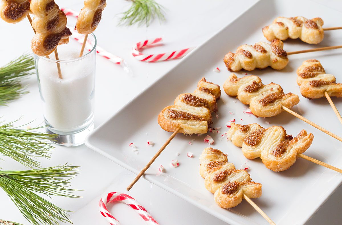 Christmas Tree Puffs with Nut Butter Filling