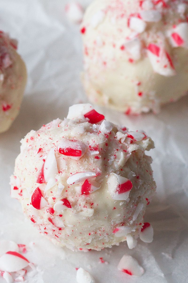 Rice Krispies Treats with White Chocolate & Peppermint — Soft and chewy with an irresistible white chocolate coating.