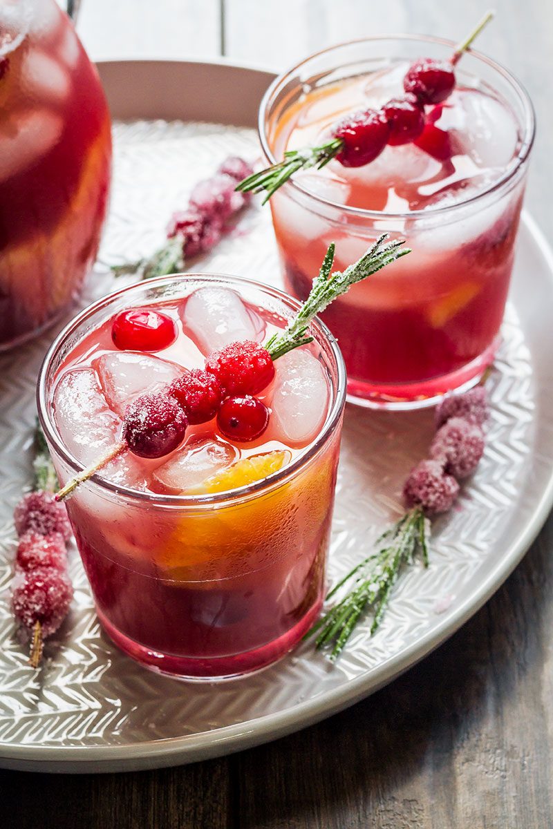Cranberry Pineapple Sangria - The perfect special drink for your holiday plans.
