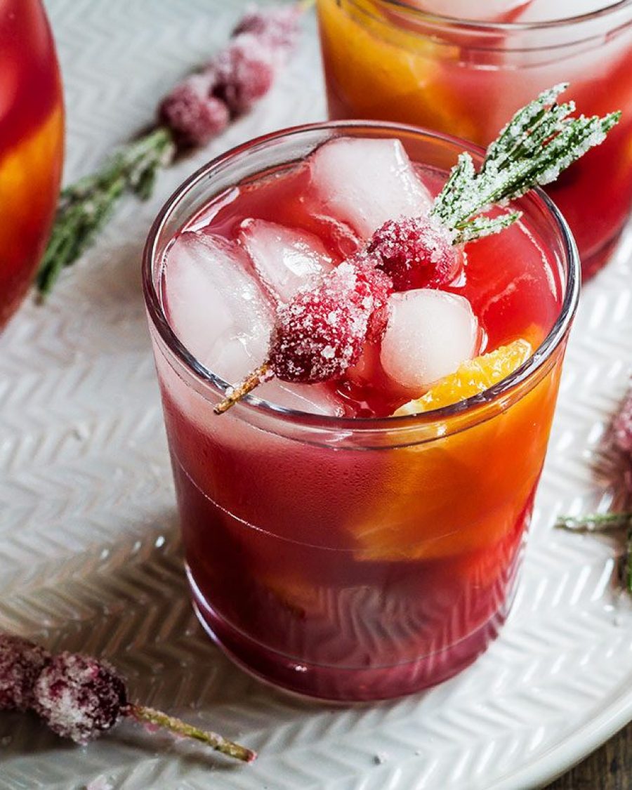 Cranberry Pineapple Sangria - #recipe by #eatwell101 - https://www.eatwell101.com/cranberry-pineapple-sangria
