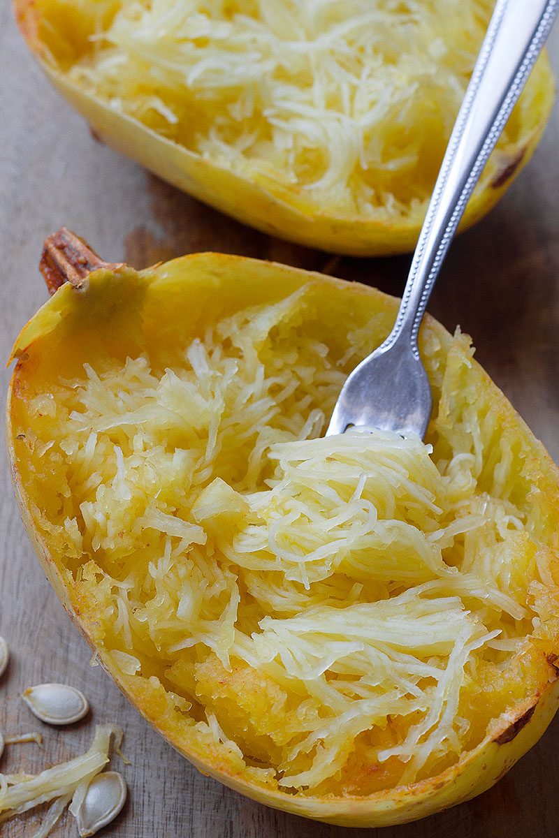 Instant Pot Spaghetti Squash with Meat Sauce — Eatwell101
