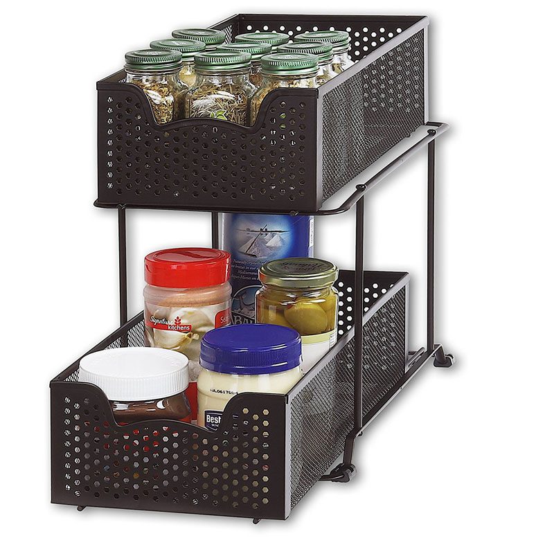 Sliding Cabinet Basket Organizer Drawer — Eatwell101