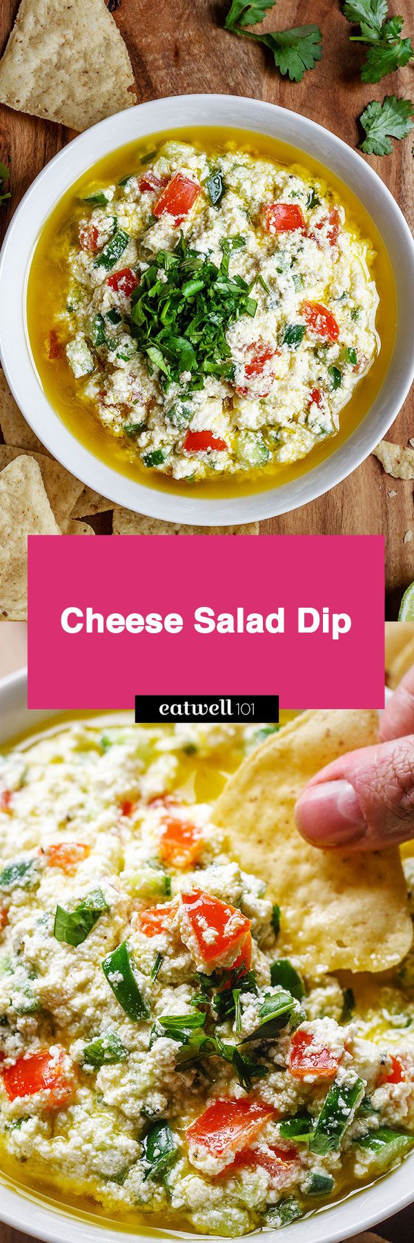Cheese salad dip - Quick and easy to make, and tastes SO fresh and delicious!