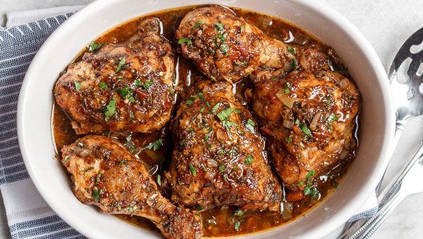 Honey Balsamic Instant Pot Chicken - #recipe by #eatwell101 - https://www.eatwell101.com/instant-pot-chicken-recipe