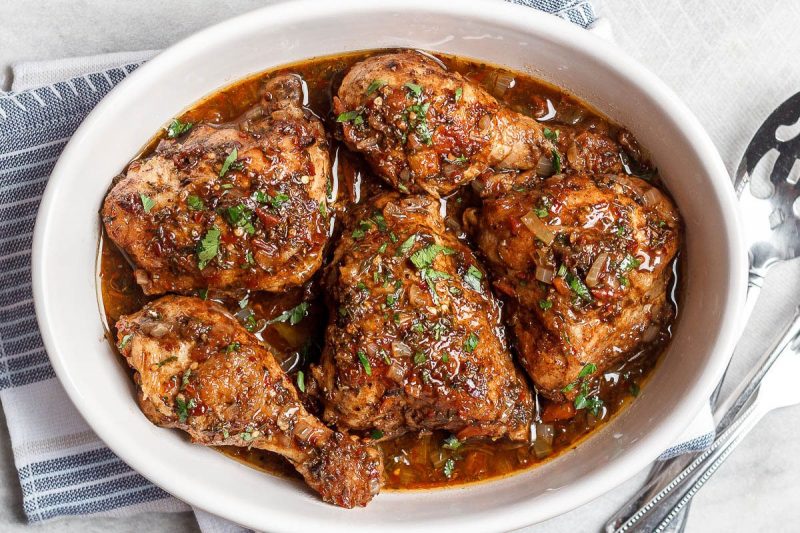 Honey Balsamic Instant Pot Chicken - #recipe by #eatwell101 - https://www.eatwell101.com/instant-pot-chicken-recipe