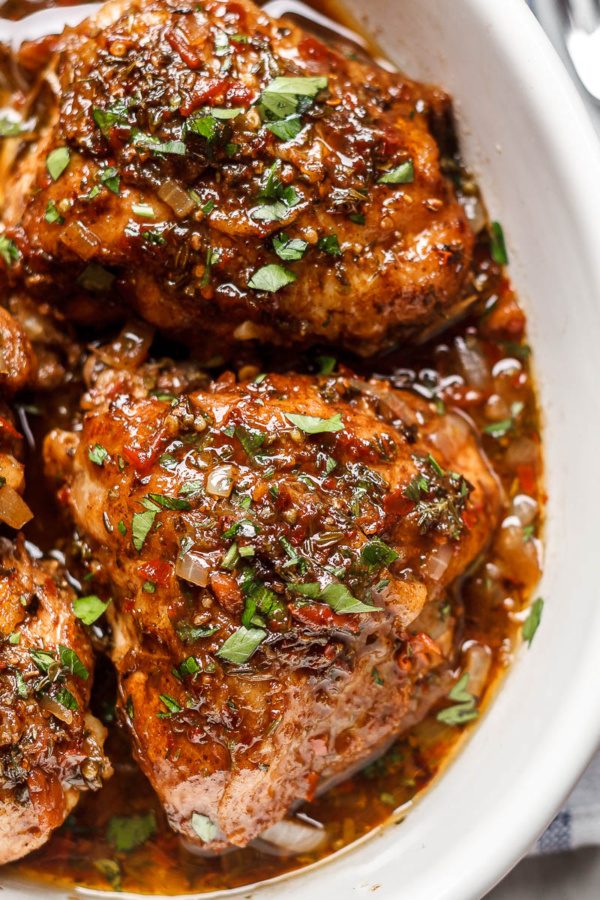 Honey Balsamic Instant Pot Chicken - #recipe by #eatwell101 - https://www.eatwell101.com/instant-pot-chicken-recipe