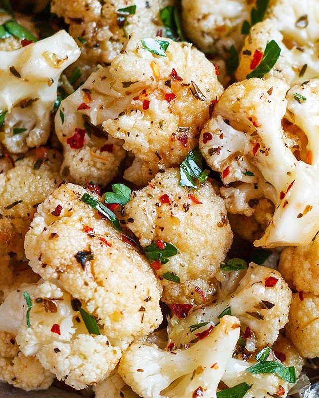 Brown Butter Garlic Cauliflower Foil Packets - #recipe by #eatwell101 - https://www.eatwell101.com/cauliflower-foil-packets-recipe