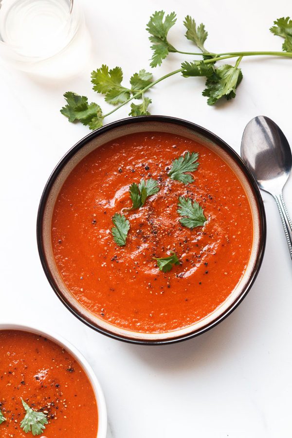 Curry Tomato Soup - #recipe by #eatwell101 - https://www.eatwell101.com/curry-tomato-soup-recipe
