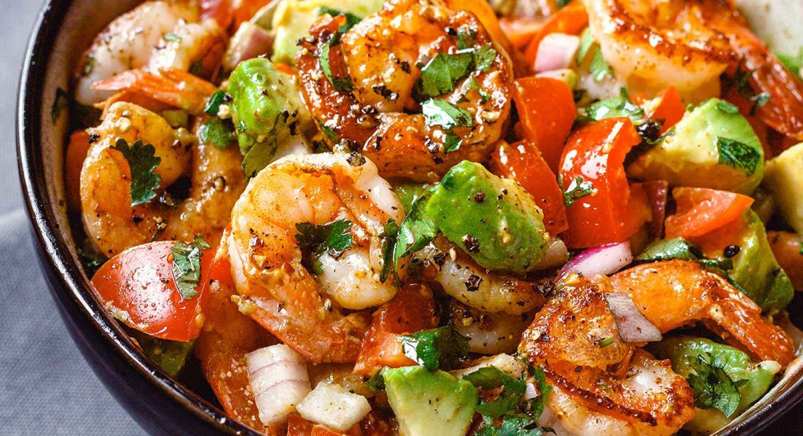 Shrimp And Avocado Salad Recipe Healthy Salad Recipe Eatwell101