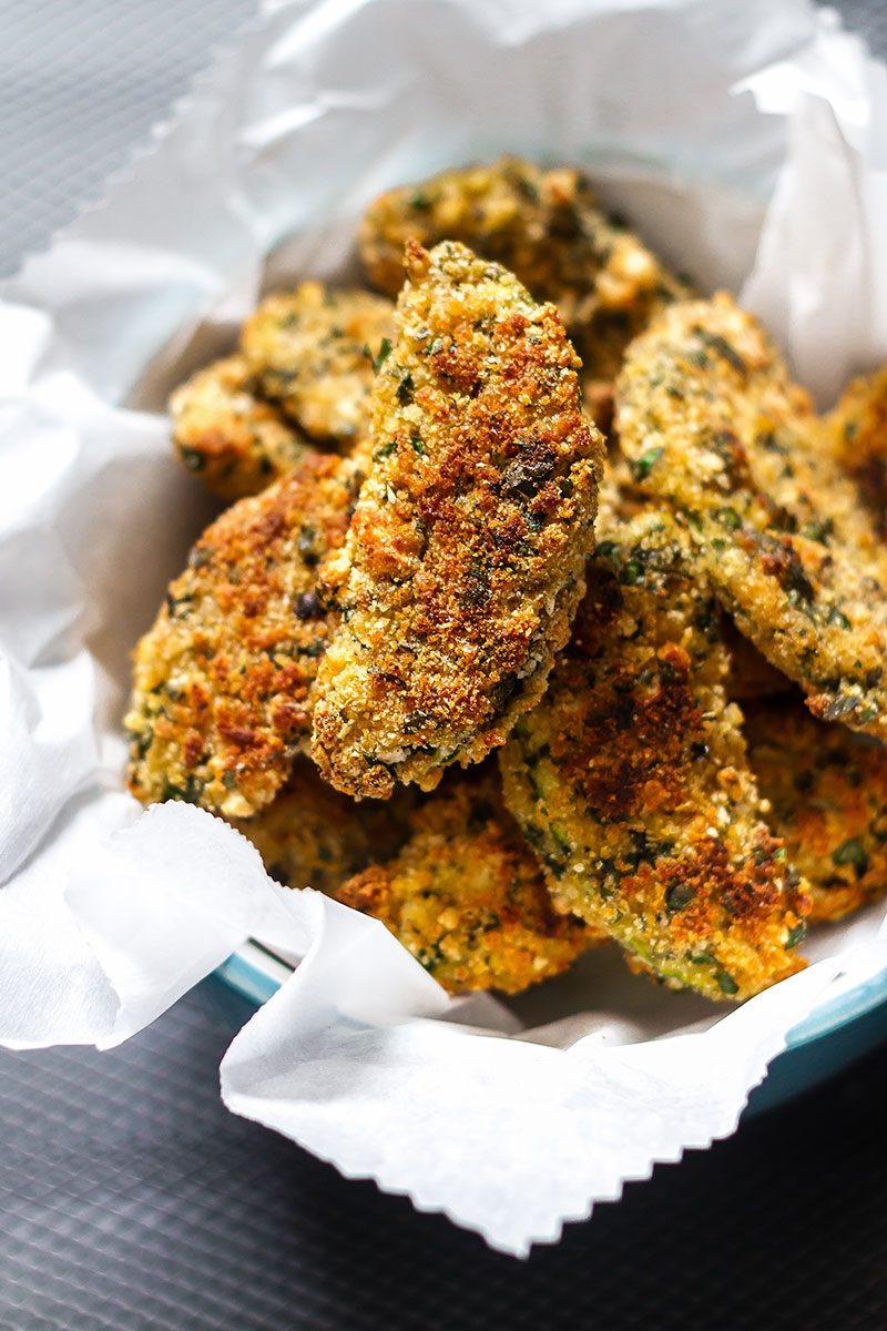 Zucchini Fries with Garlic Parmesan
