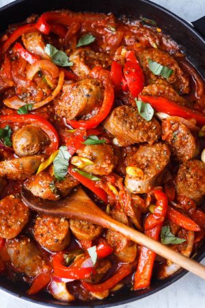 Italian Sausage and Peppers Skillet