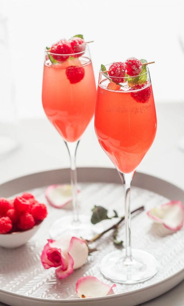 Raspberry Mimosas