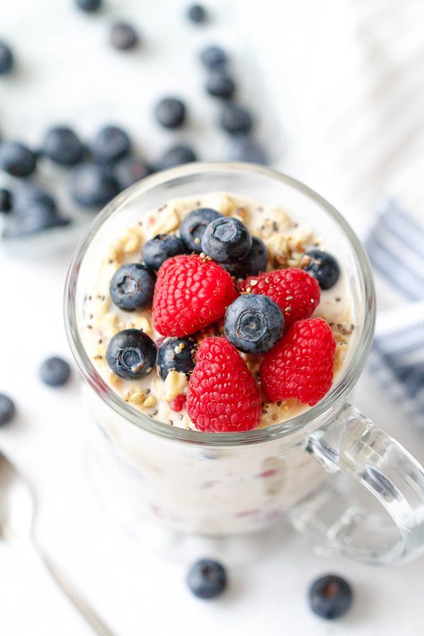 Vegan Overnight Oats - #recipe by #eatwell101 - https://www.eatwell101.com/vegan-overnight-oats-recipe