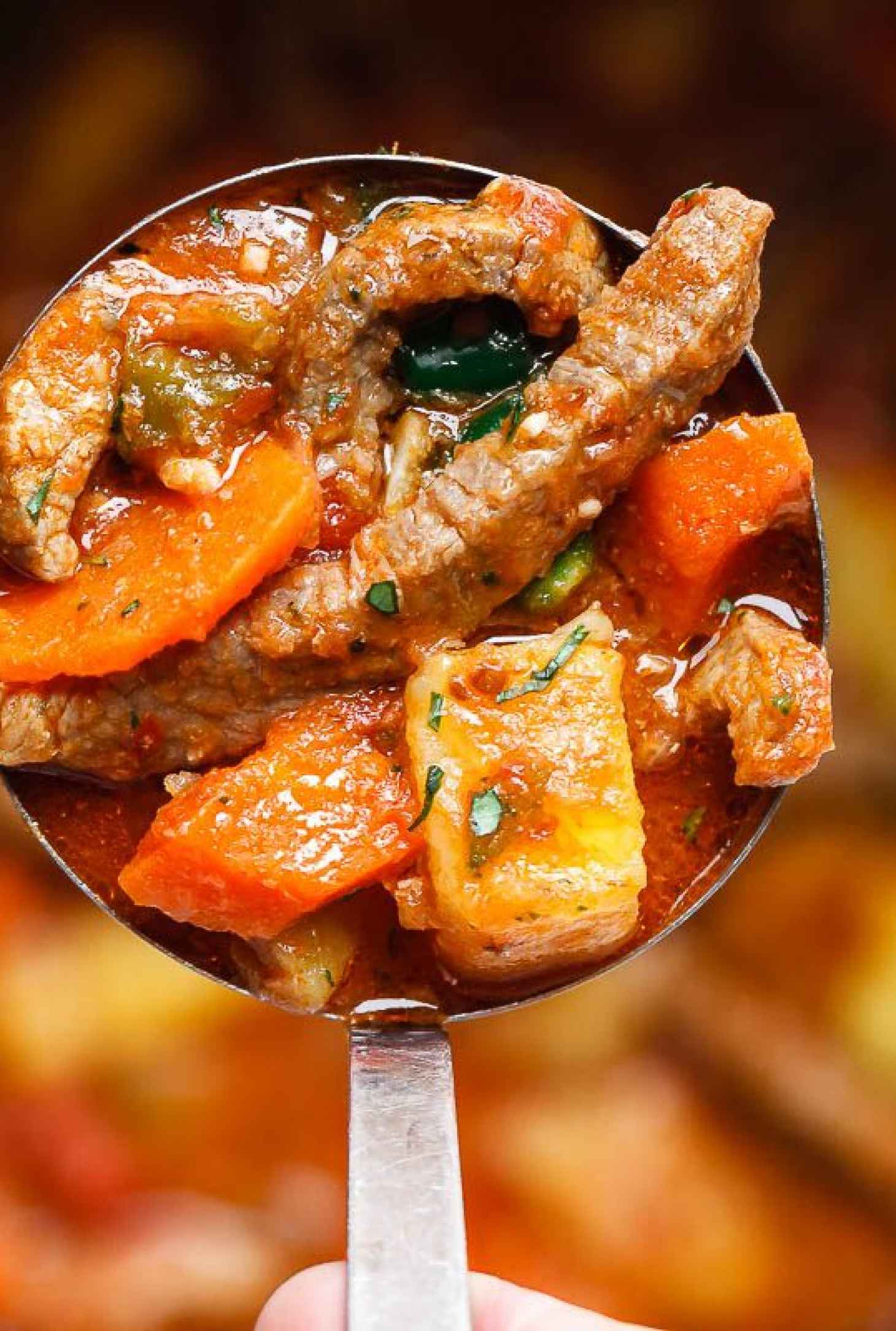 Instant Pot Carrot Potato Beef Stew - #recipe by #eatwell101 - https://www.eatwell101.com/instant-pot-beef-stew-recipe