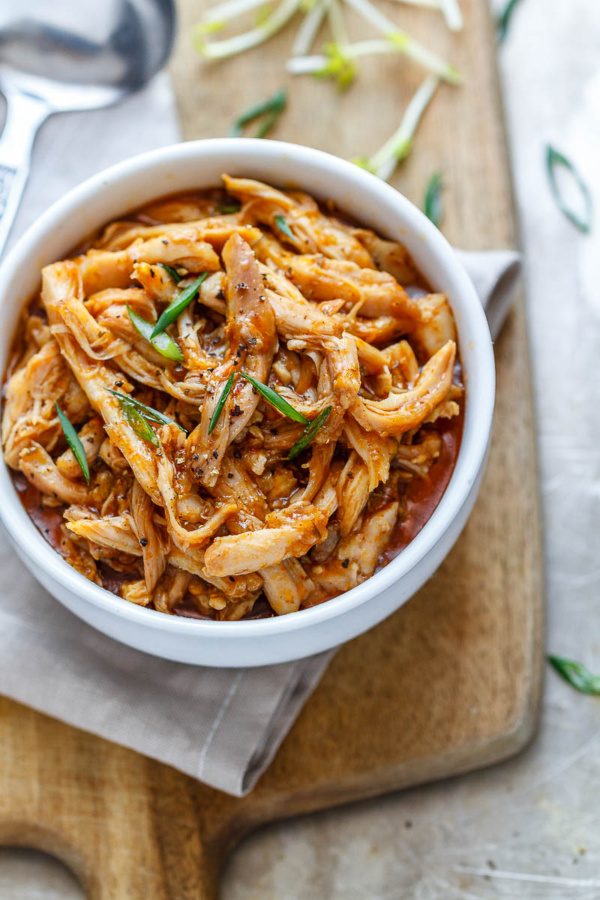 Instant Pot Sweet-and-Spicy Chicken - #recipe by #eatwell101 - https://www.eatwell101.com/instant-pot-sweet-spicy-chicken-recipe