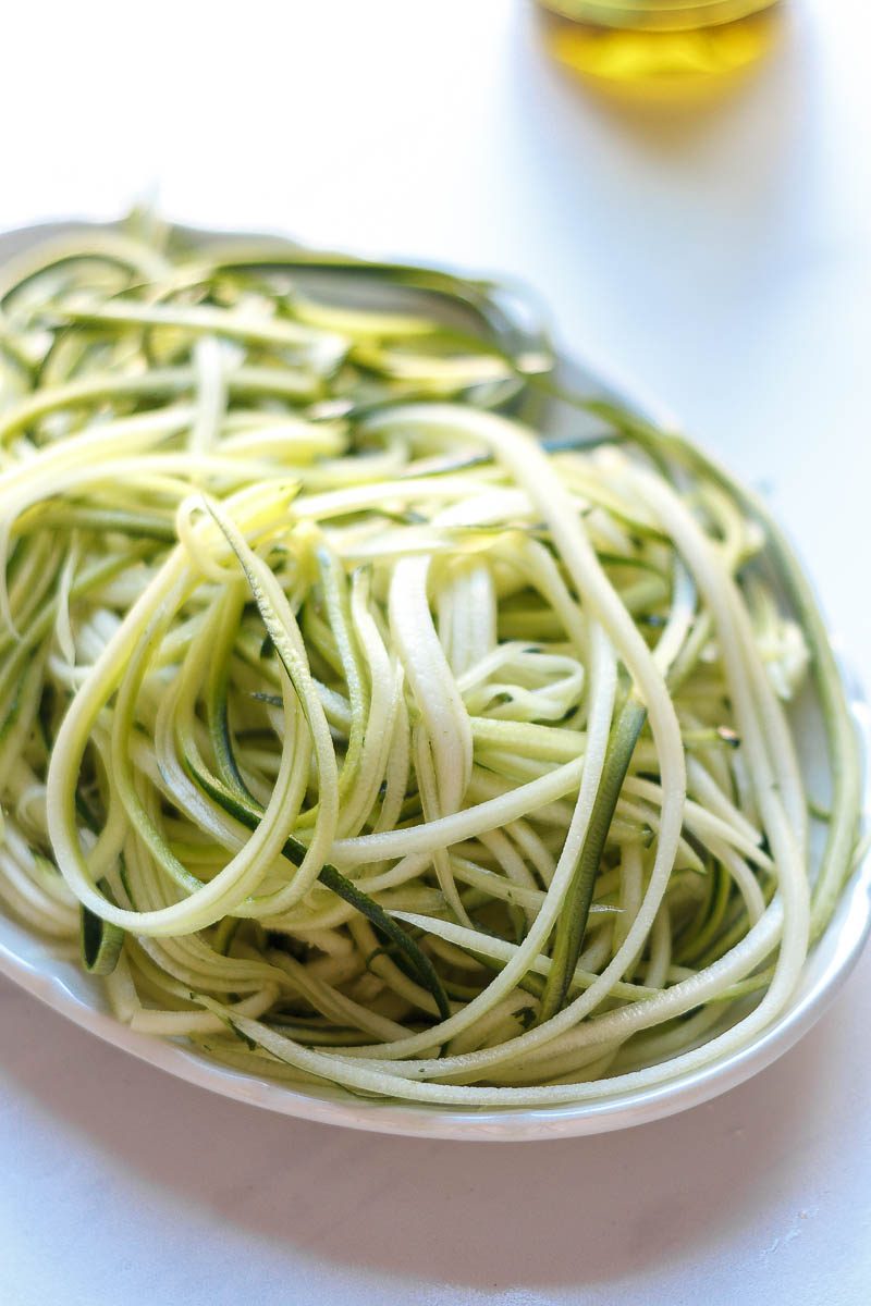 Shrimp Zucchini Noodle Meal Prep - A light, healthy, and nutritious lunch you can prep ahead and pack up for the week.
