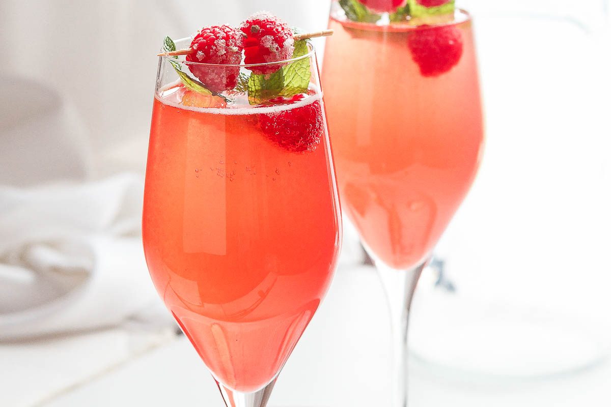 Raspberry Mimosas