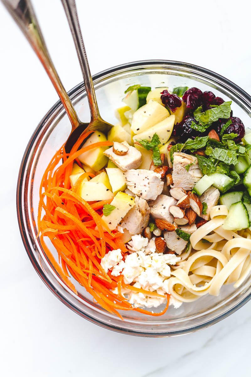Chicken Pasta Salad Bowl - Perfect for meal prep or a healthy lunch on the go