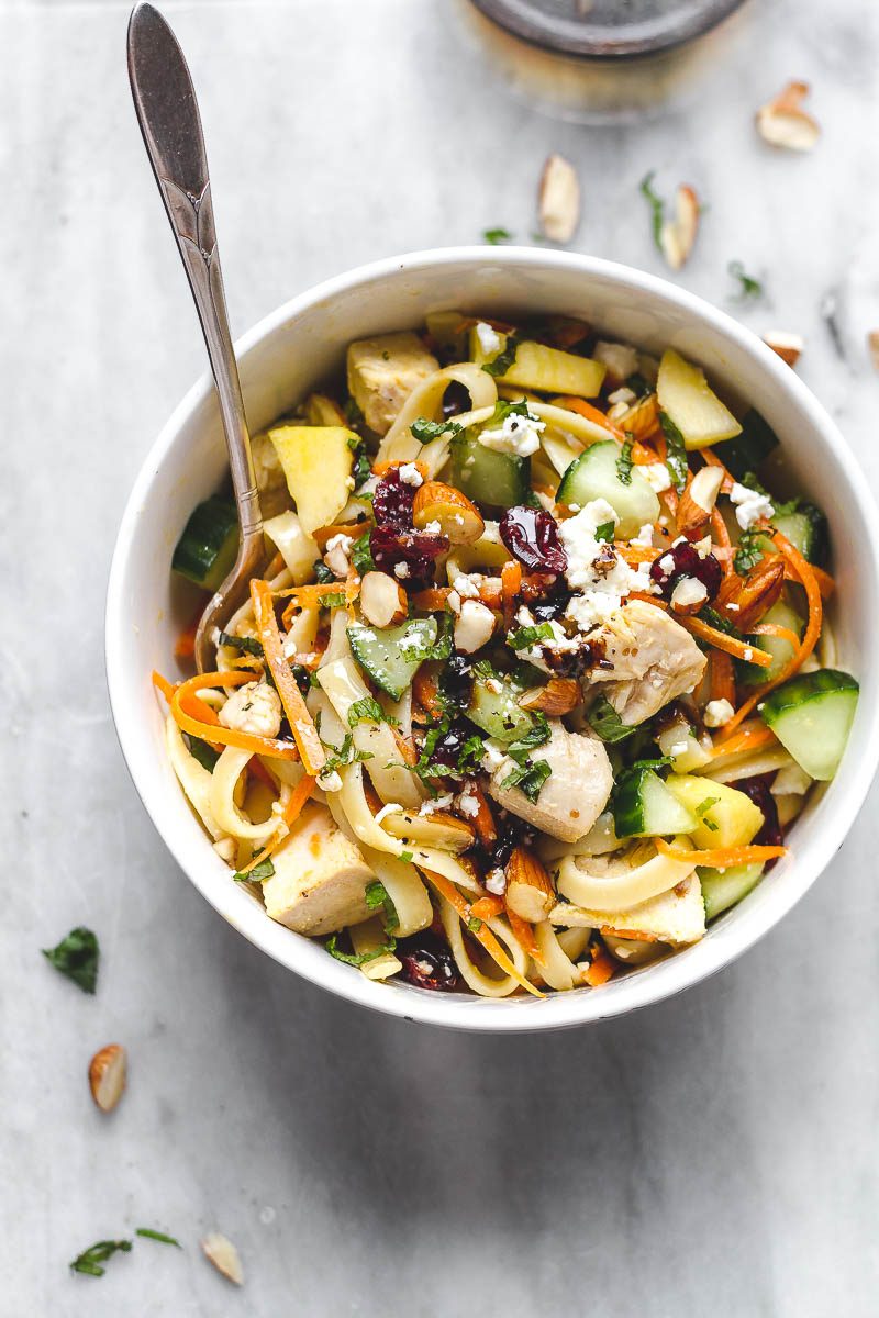 Chicken Pasta Salad Bowl - Perfect for meal prep or a healthy lunch on the go