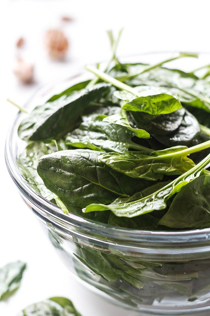 Garlic Butter Sauteed Spinach - A super easy and healthy recipe for a side everyone will love.