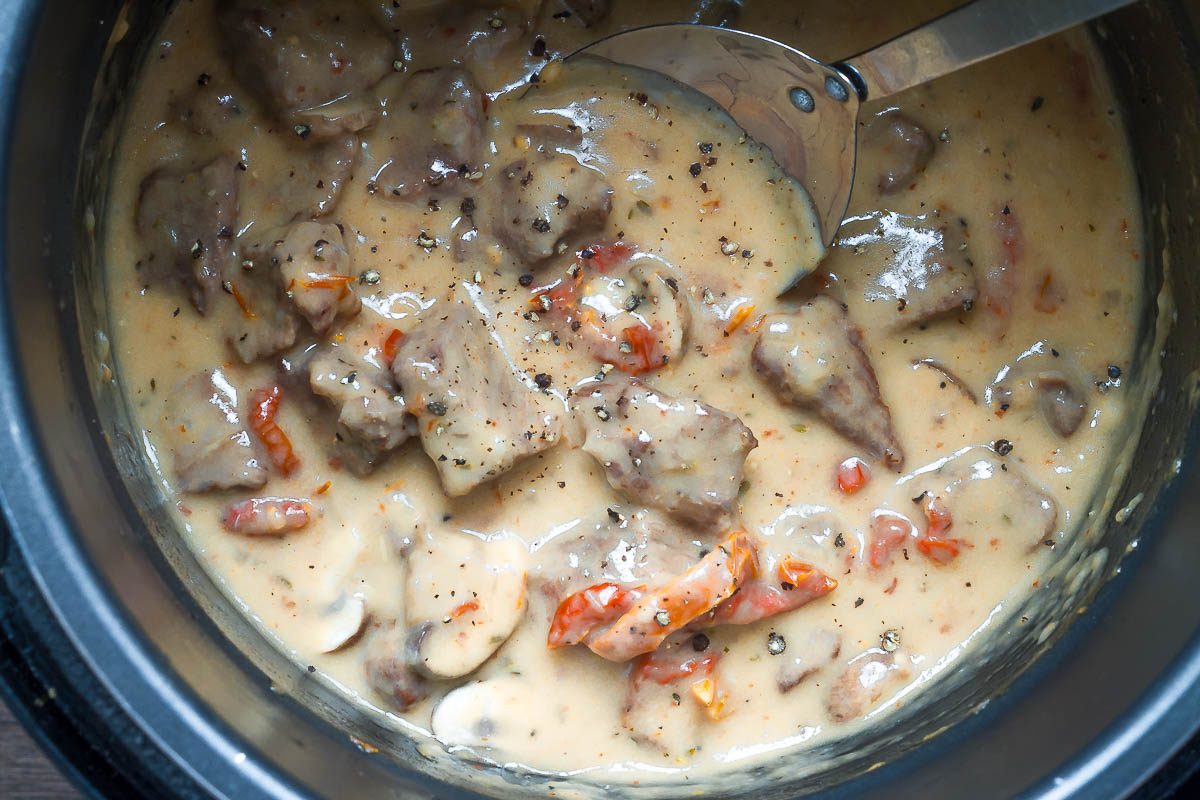 Instant Pot Beef Stroganoff