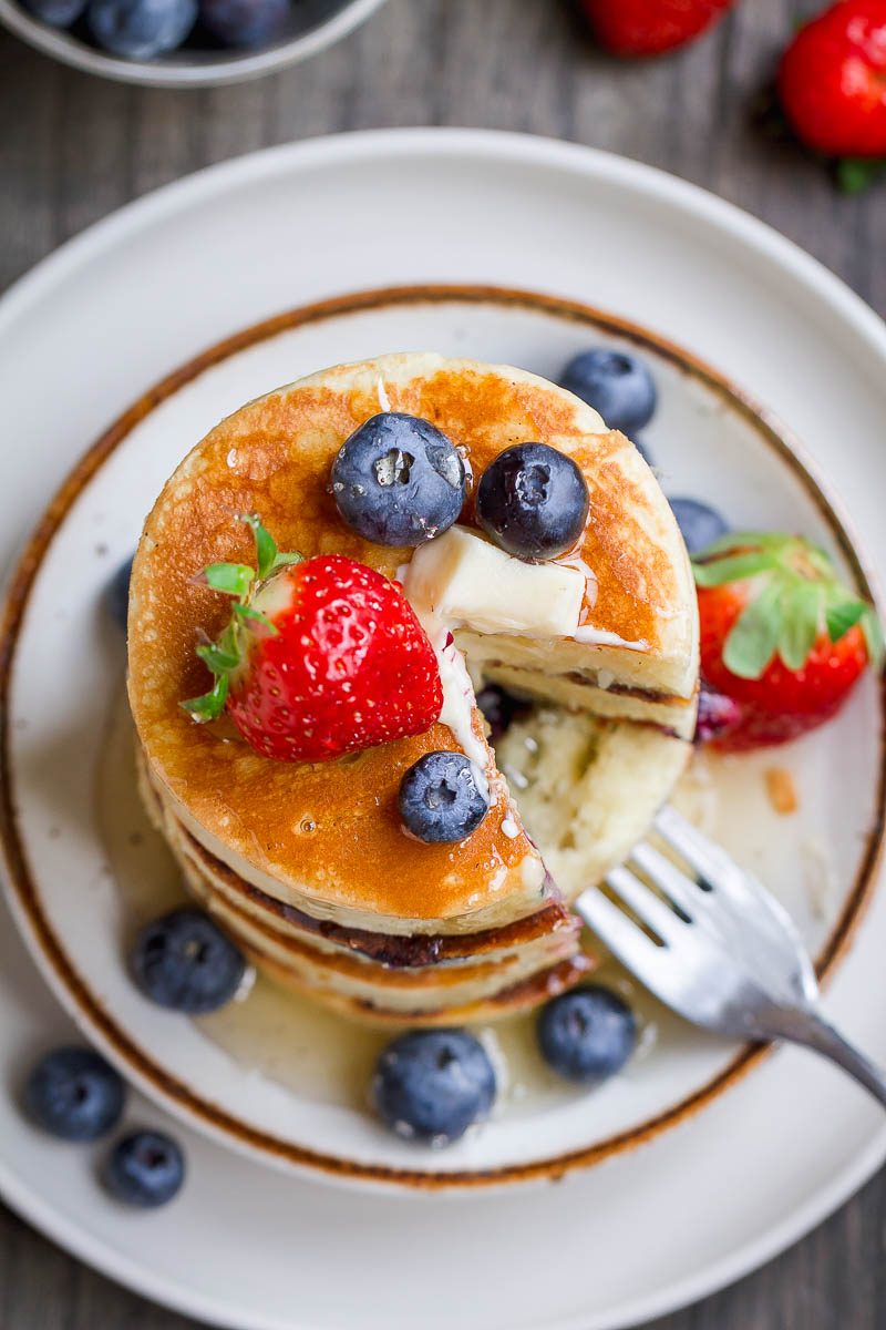 Lemon Blueberry Pancakes Recipe — Eatwell101