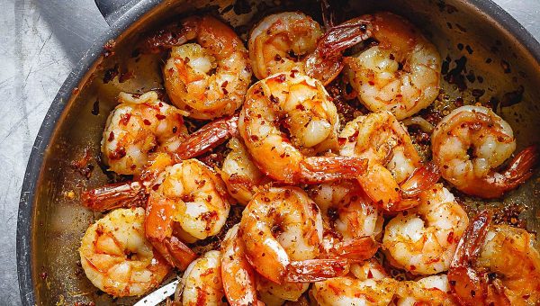 Cajun Shrimp Skillet - #recipe by #eatwell101 - https://www.eatwell101.com/cajun-shrimp-skillet-recipe