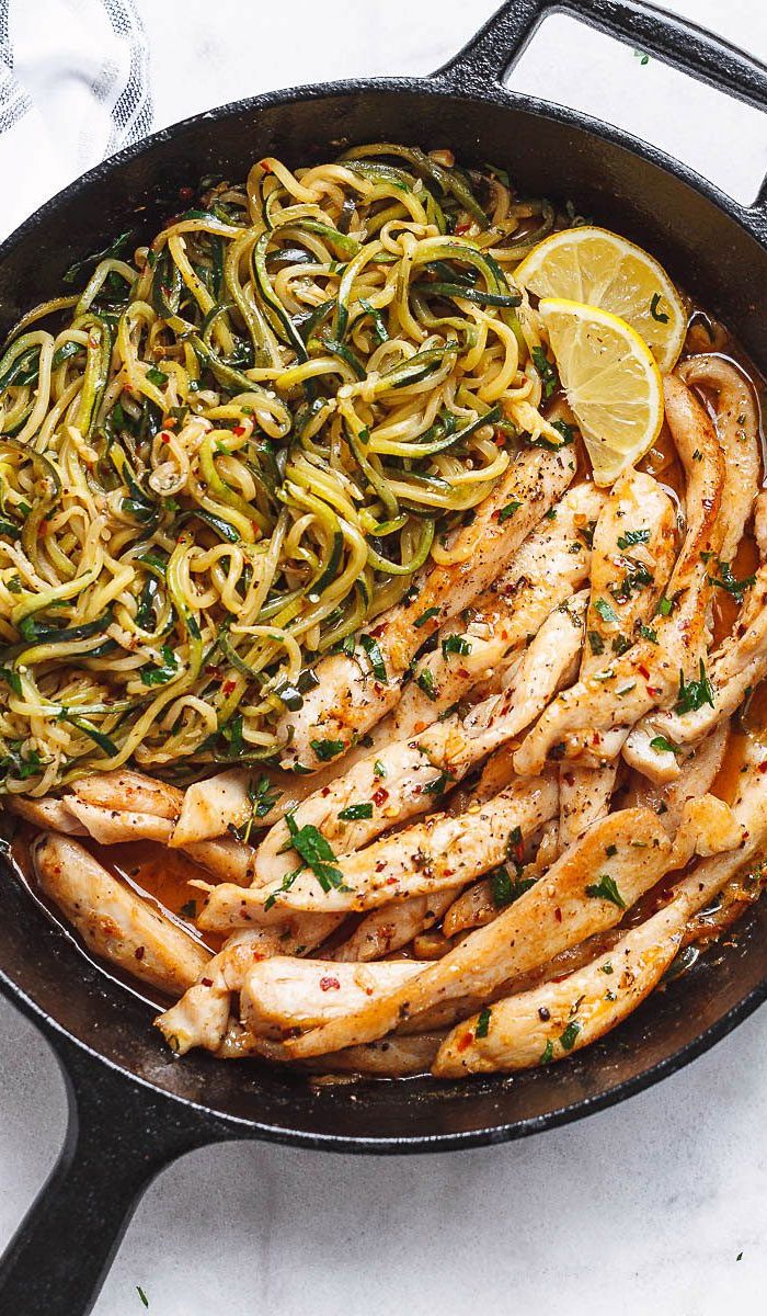 Cowboy Butter Chicken with Zucchini Noodles (15-Minute)