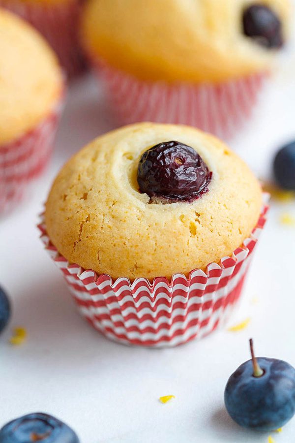 Blueberry Muffins Recipe - #recipe by #eatwell101 - https://www.eatwell101.com/paleo-blueberry-muffins-recipe