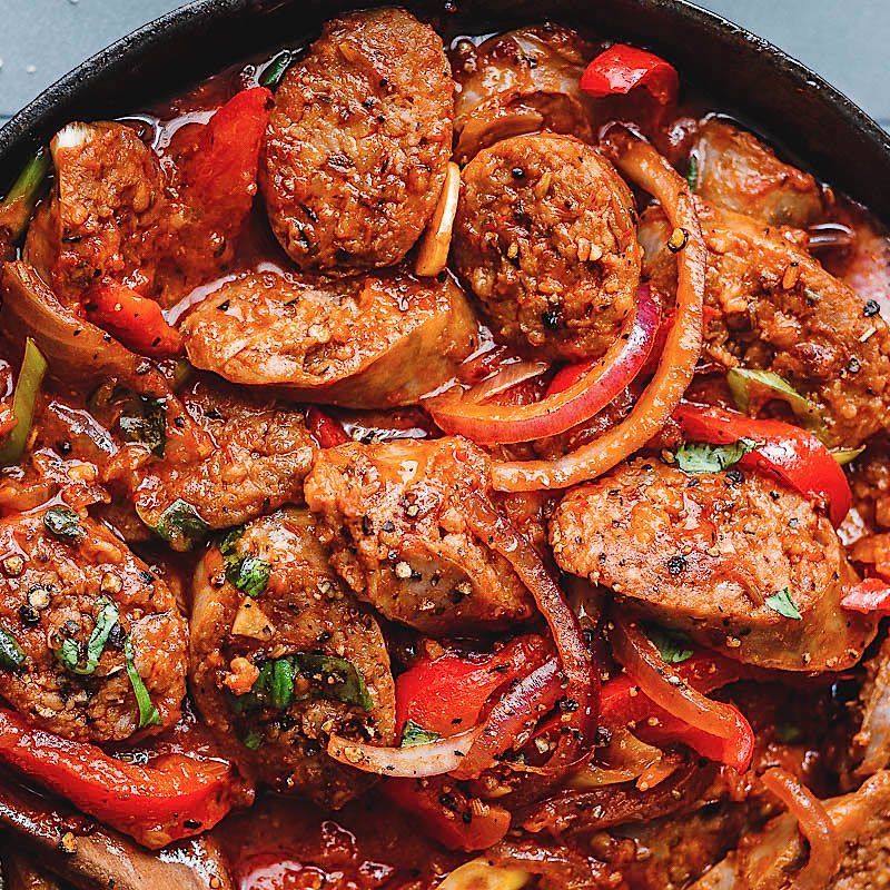 Italian Sausage Vegetable Skillet Recipe — Eatwell101