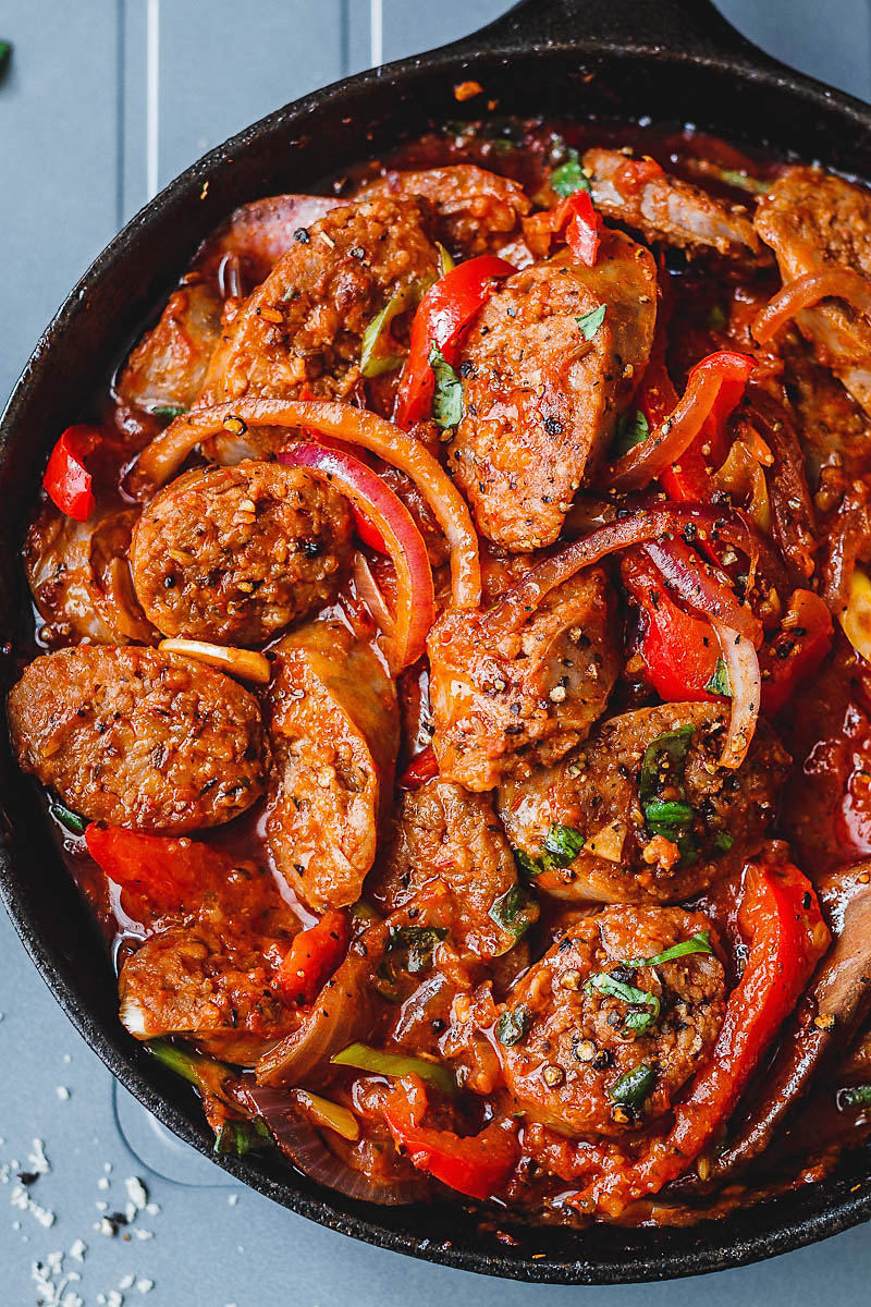 Italian Sausage Vegetable Skillet Recipe — Eatwell101