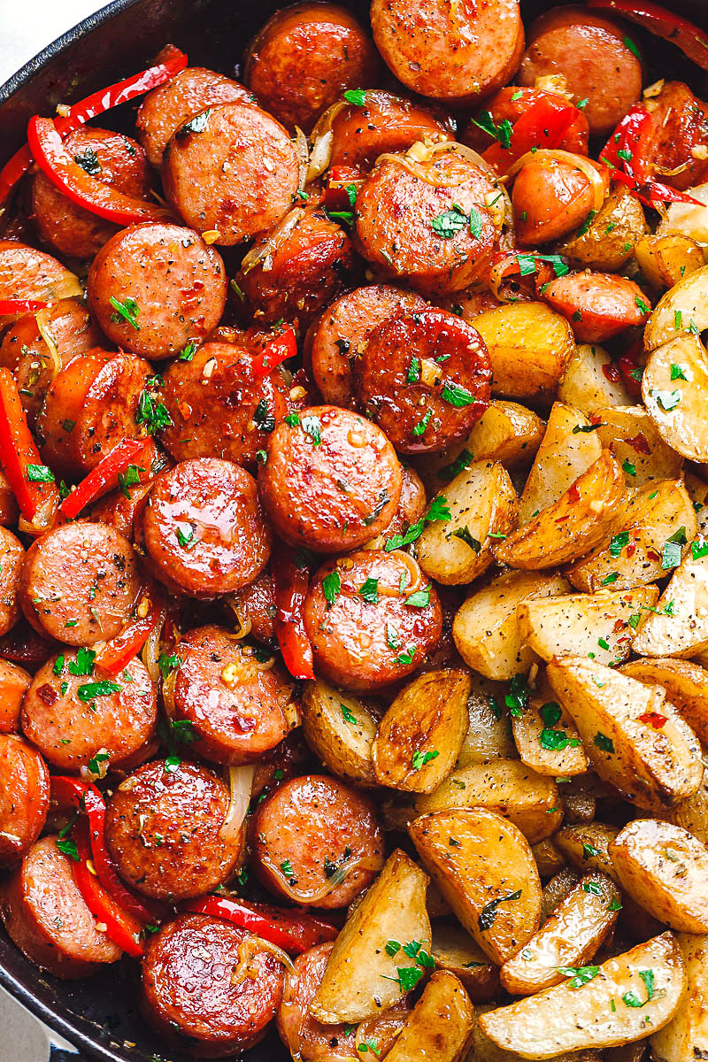 Smoked Sausage and Potato Skillet Recipe – Smoked Sausage Recipe