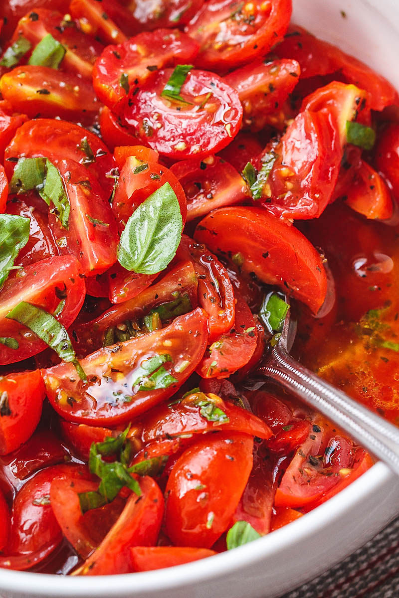 Marinated Cherry Tomato Salad Recipe — Eatwell101