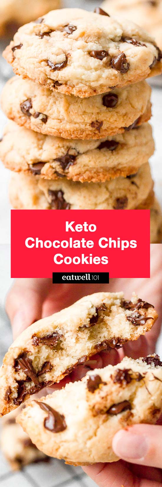 Keto chocolate chip cookies - These low carb cookies are a perfect recipe to make for any occasion, they take only 15 minutes or less, and the dream comes true!