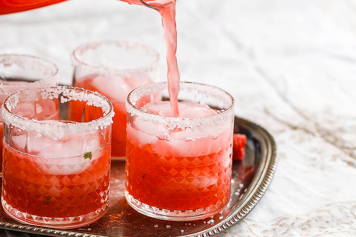 Raspberry Basil Margarita