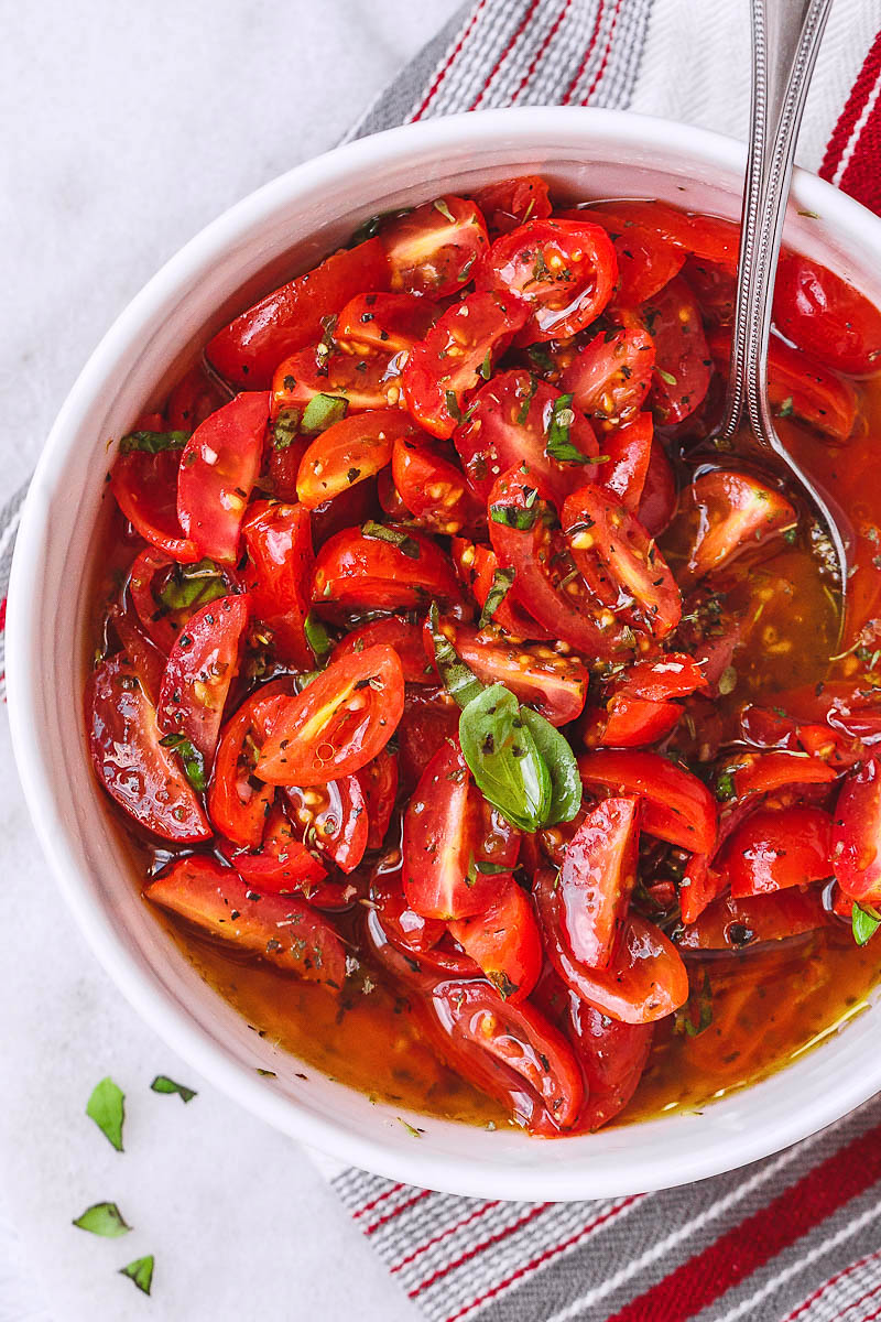 Marinated Cherry Tomato Salad Recipe — Eatwell101