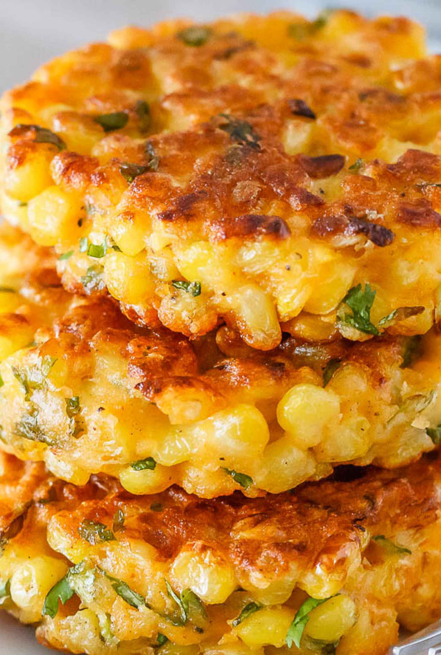 Cheesy Corn Fritters - #recipe by #eatwell101 - https://www.eatwell101.com/corn-fritters-recipe