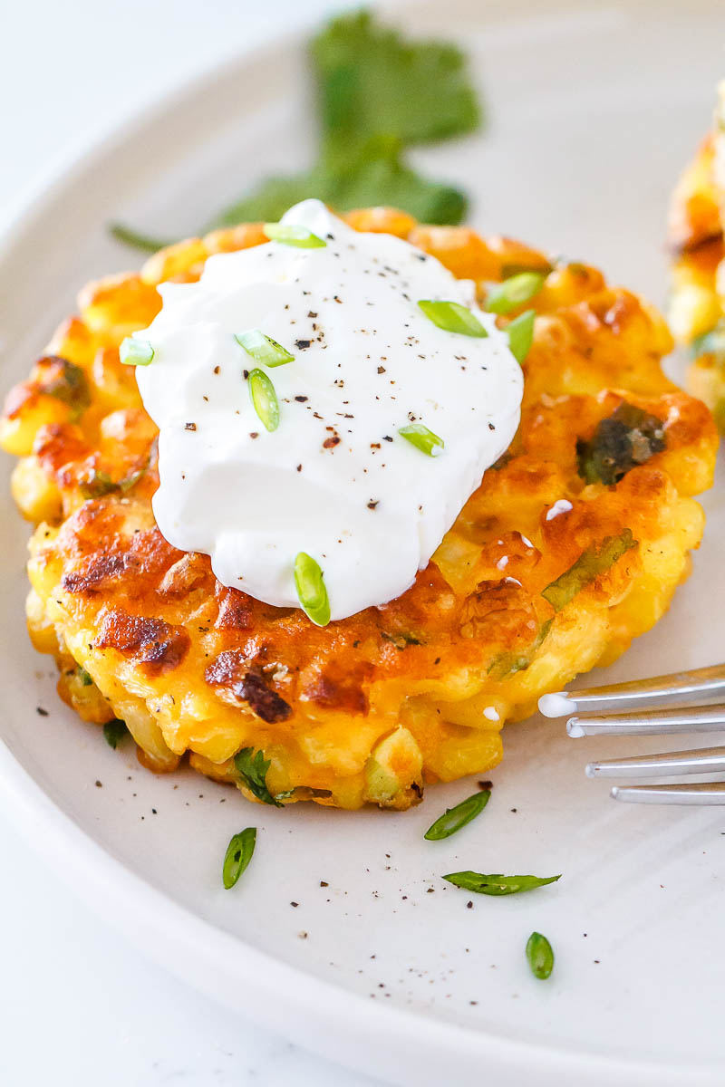 Corn Fritters Recipe - Crispy on the edges, soft in the middle and so delicious, a great side dish for a host of dinners!