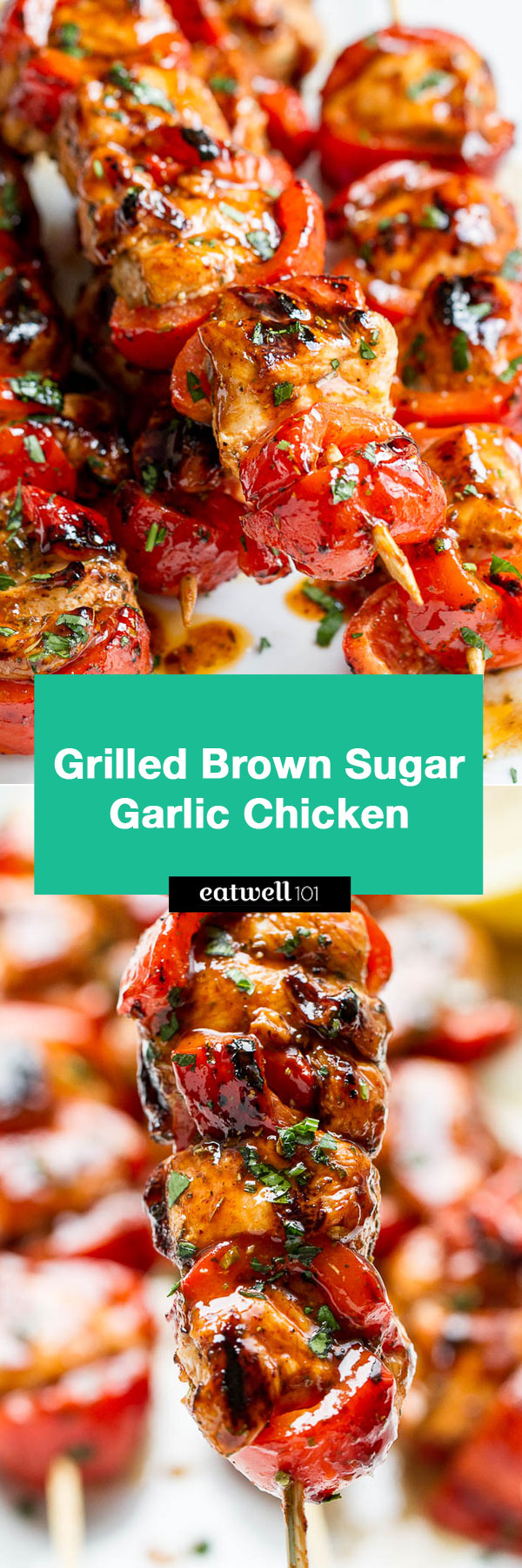 Grilled Brown Sugar Garlic Chicken - Juicy tender and so delicious! Ideal for a quick dinner any night of the week.