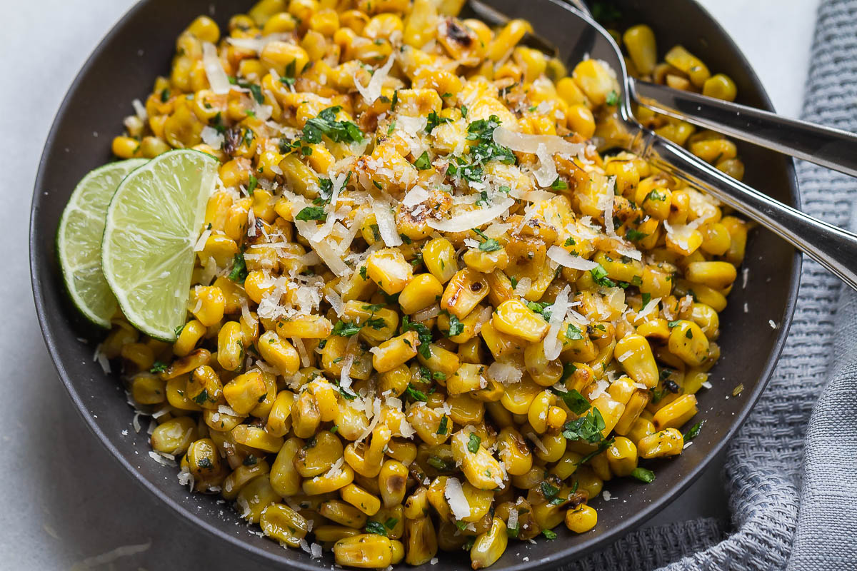 Grilled Corn with Garlic and Parmesan