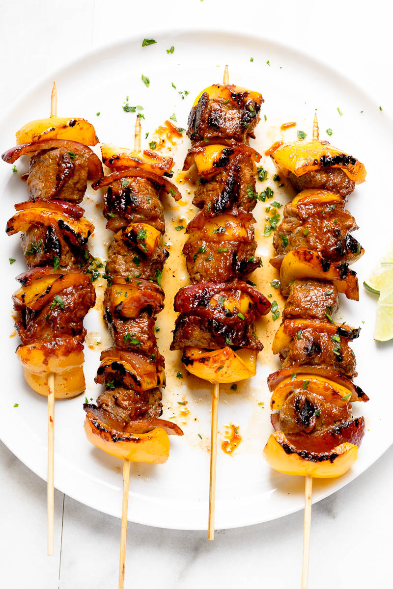 Grilled Steak Kabobs - Crazy juicy, and so delicious. Each tender morsel just melts in your mouth and explodes with flavor.