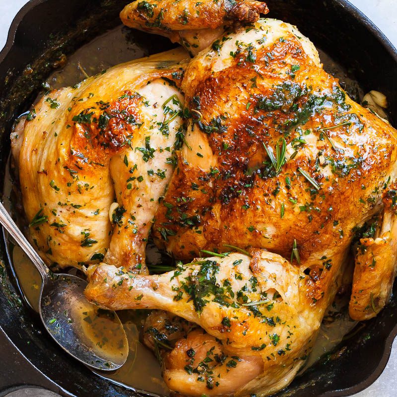 Roast Chicken With Lemon and Garlic Recipe