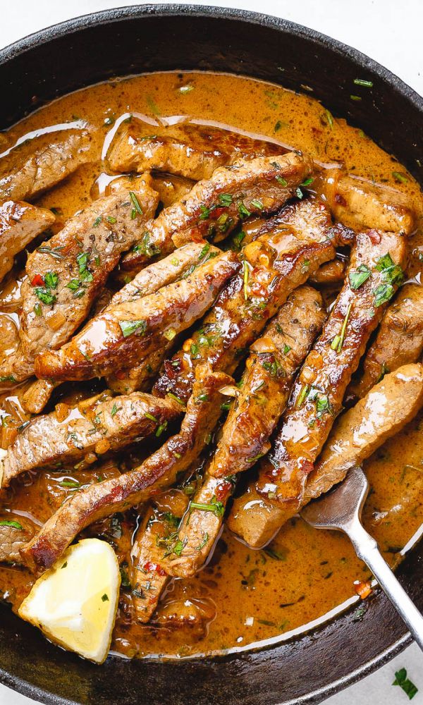 Pan-Seared Steak in Butter Sauce