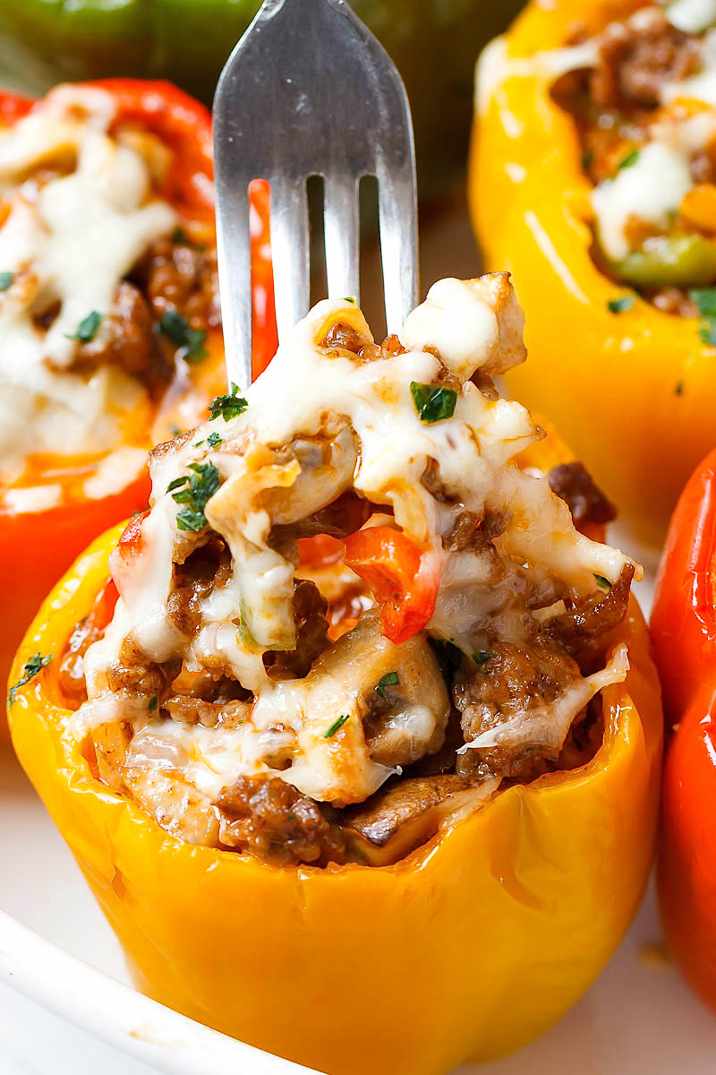 Cheese Steak Stuffed Peppers Recipe – Keto Low-Carb — Eatwell101